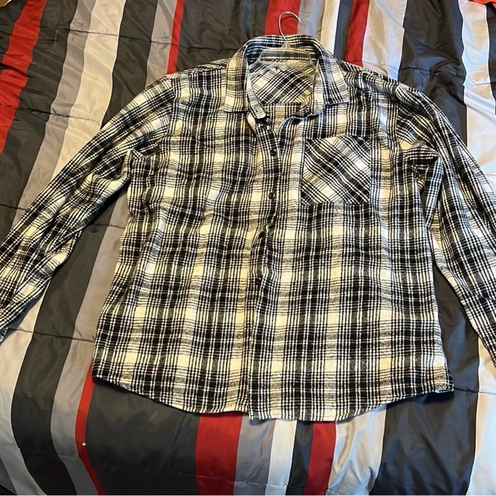 Men’s large flannel shirt.